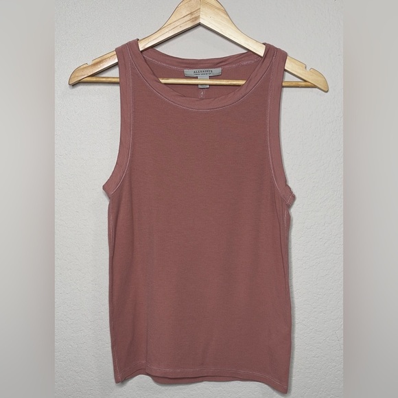 AllSaints Rina Tank in Rose Pink Size 8 - Picture 8 of 9